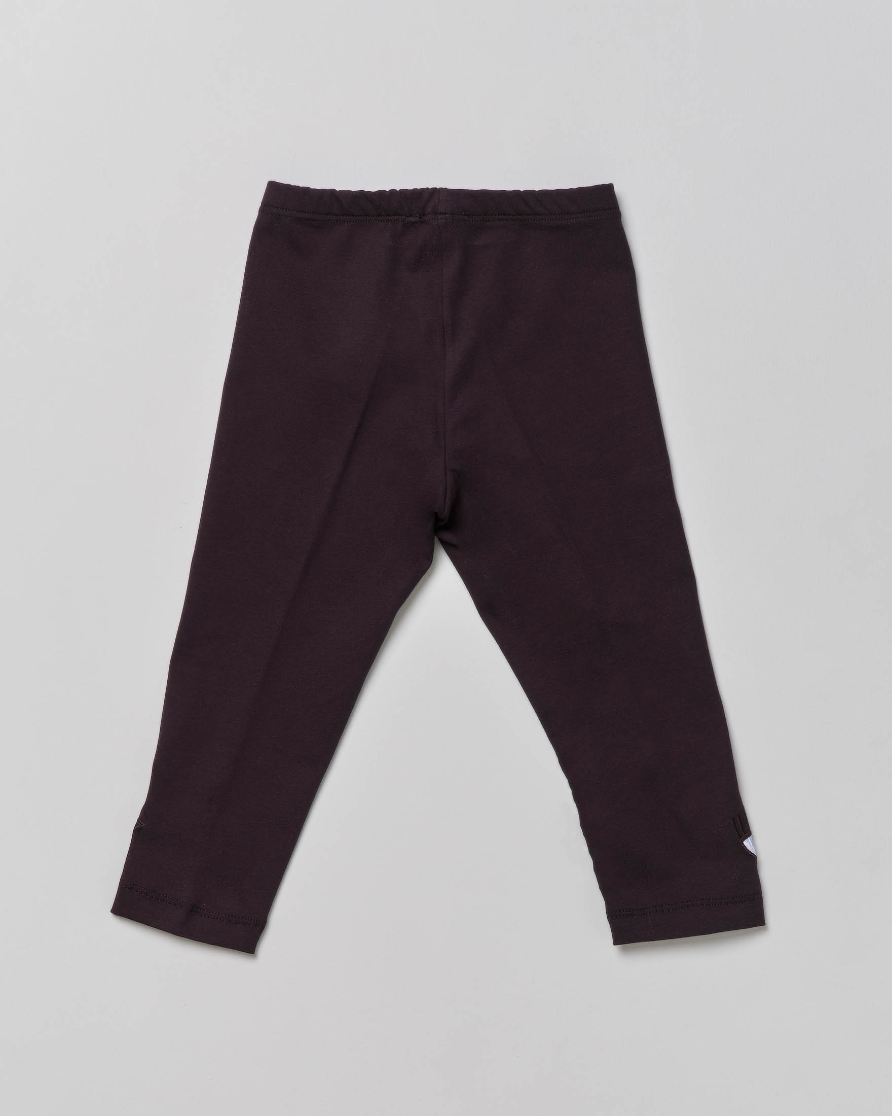 Leggins nero in cotone stretch con logo eyelike sul fondo 8-10 anni