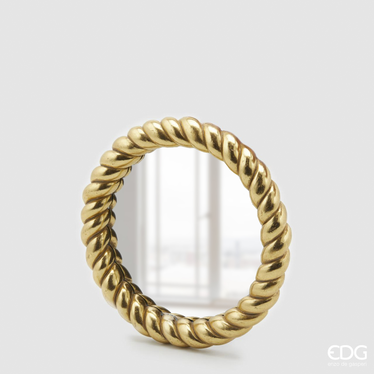 Specchio Torchon Rotondo Oro d.25 Edg