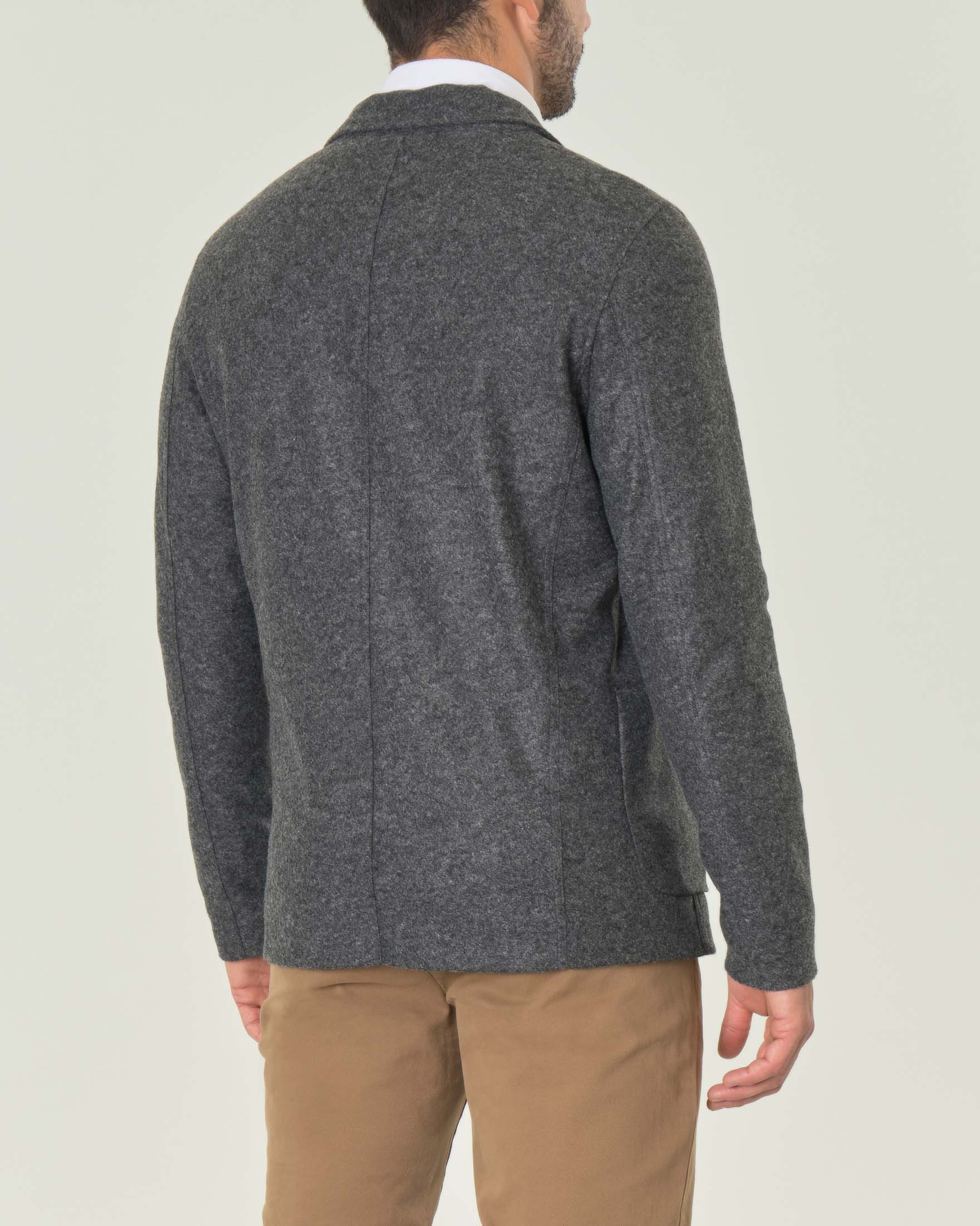 Giacca maglia Paul Baker grigia in misto lana
