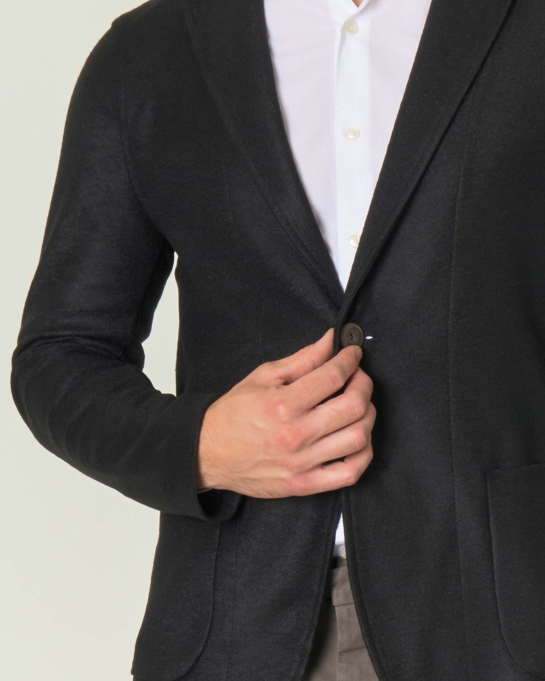 Giacca maglia Paul Baker nera in misto lana image