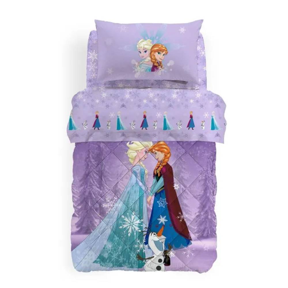 Trapunta Invernale Singola Bambina - Disney Frozen Inverno - Caleffi