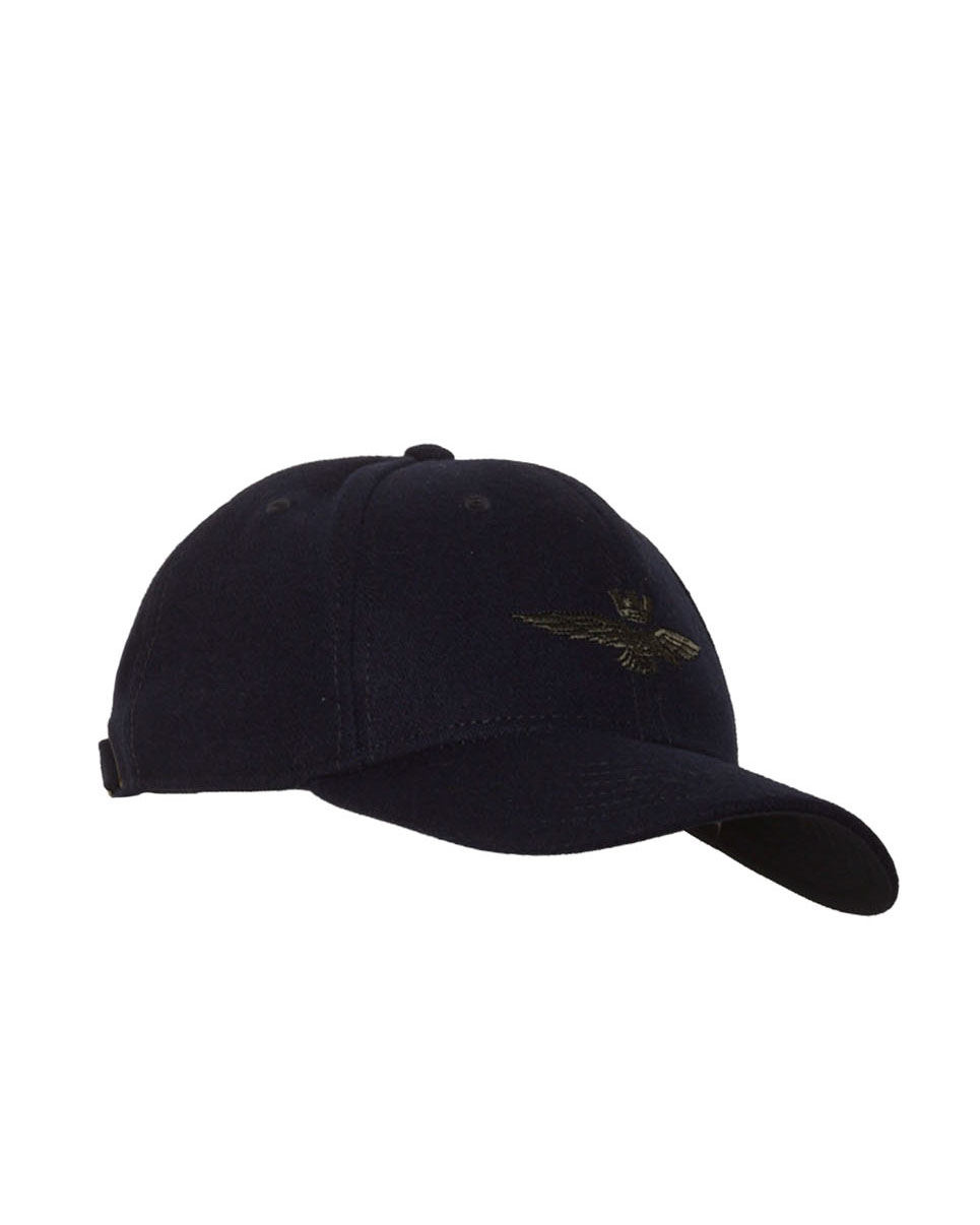 Berretto blu Aeronautica Militare con frontino in panno di lana