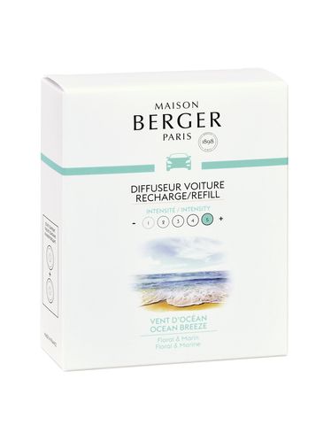 Ricarica di Profumo per Diffusore Auto Anti Odore Vent d'Ocean Set 2 pz. Maison Berger