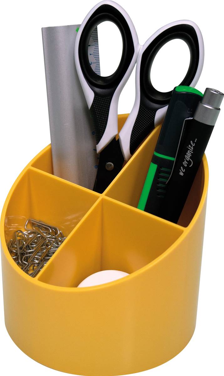 HELIT Portapenne multiplo the cross giallo pastello - View1