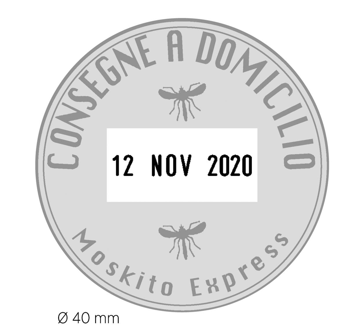 COLOP Timbro tascab.diam.40 Nero - View2