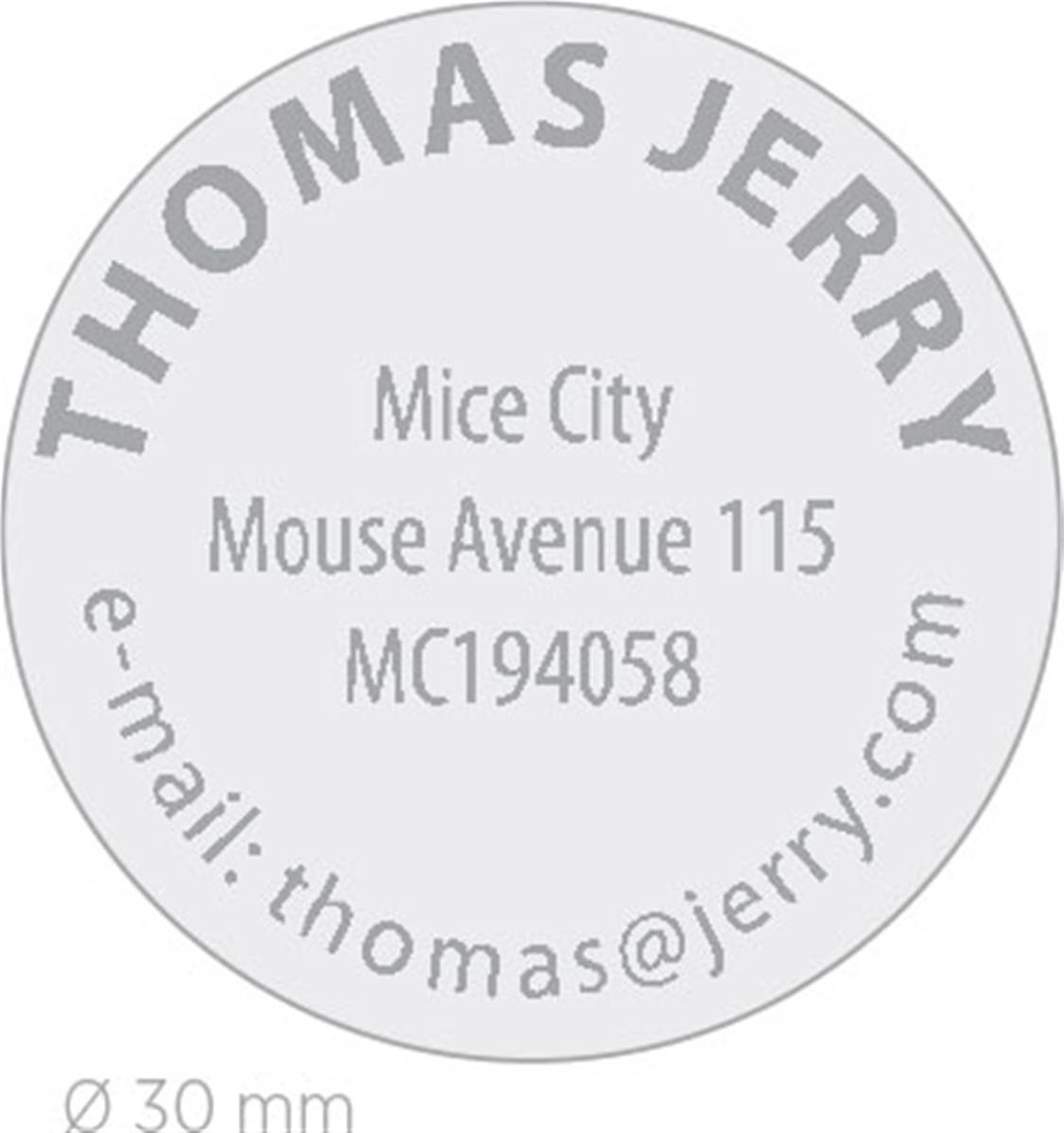 COLOP Stamp Mouse R30 chrom cusc. Nero - View1