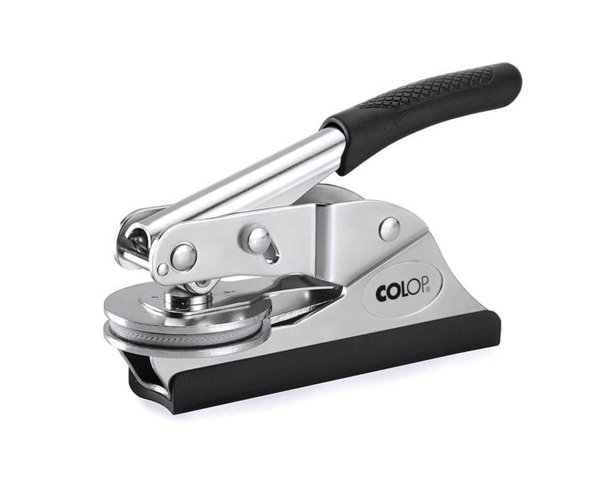 COLOP Timbro a secco (pinza+fermapiastra) 41 mm, per piastra PLASTICA - Main view