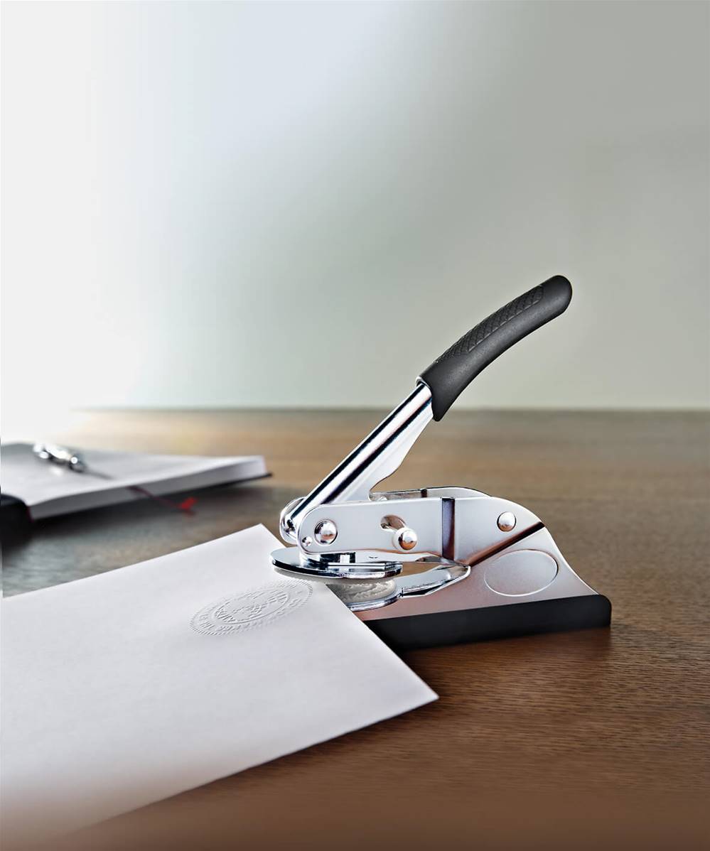 COLOP Timbro a secco (pinza+fermapiastra) 41 mm, per piastra PLASTICA - View2