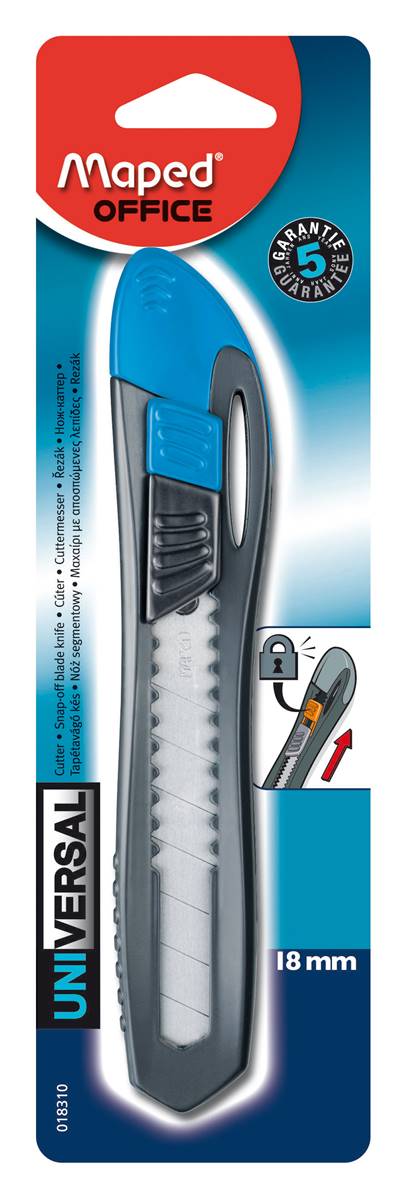 MAPED CUTTER UNIVERSAL 18MM COL ASS BLS - View1