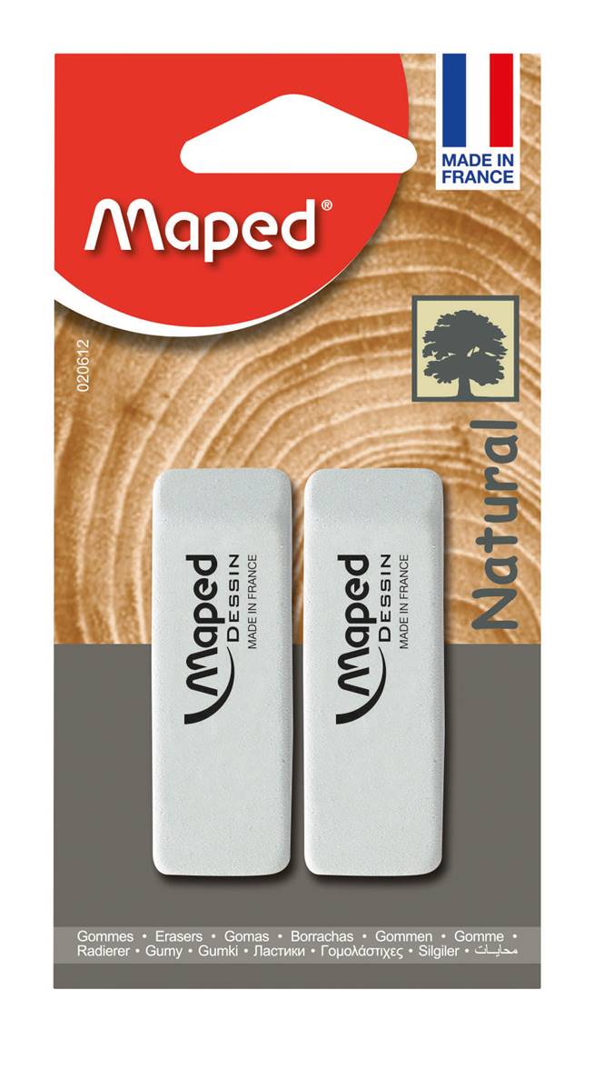 MAPED DESSIN gomma bianca 2pz blister - View1