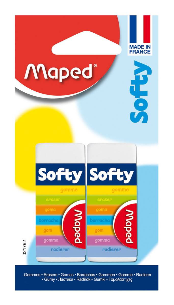 MAPED GOMMA SOFTY PZ 2 BLISTER - View1
