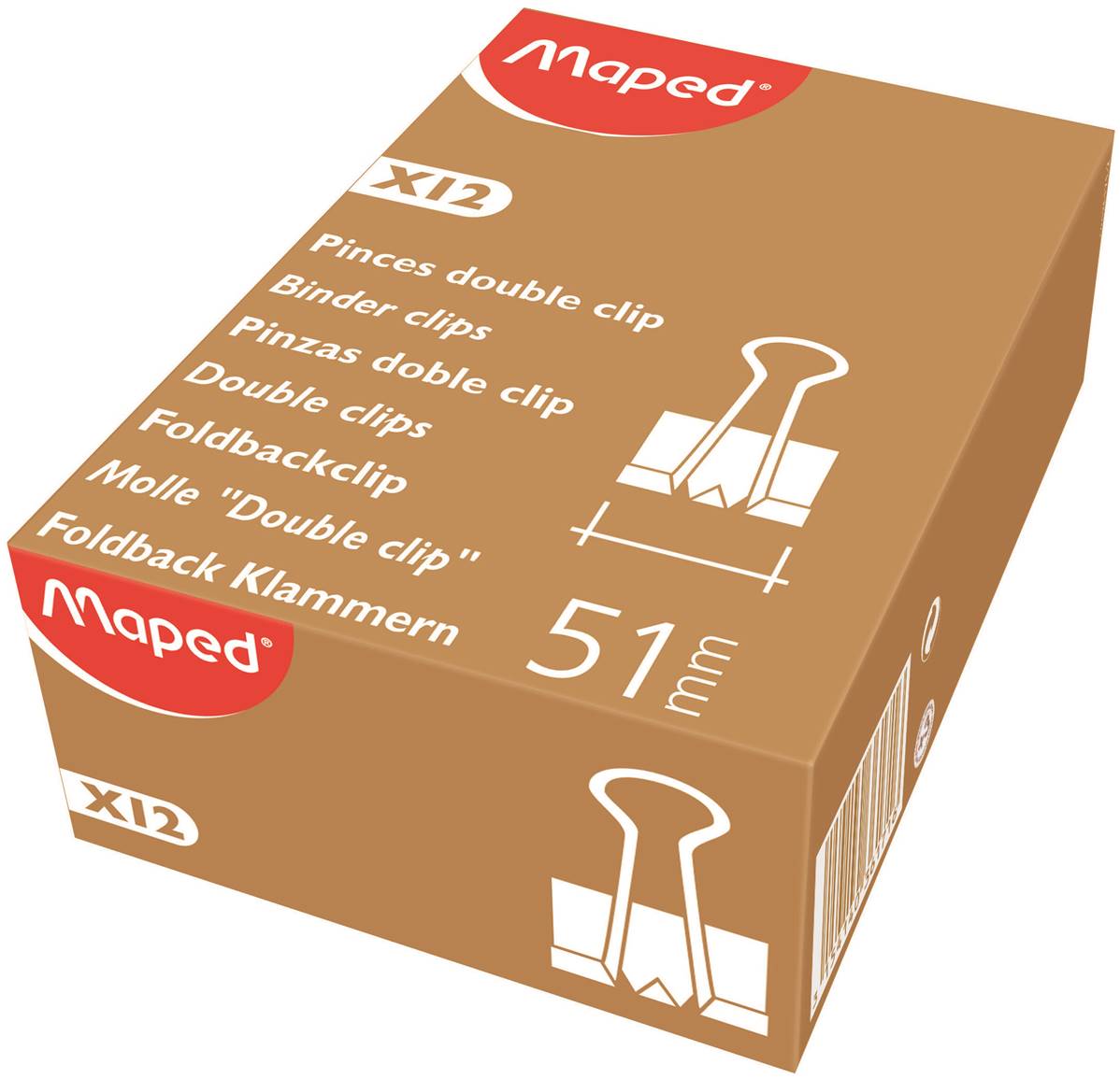 MAPED scat.12 pz.MOLLE double clip 51mm - View1