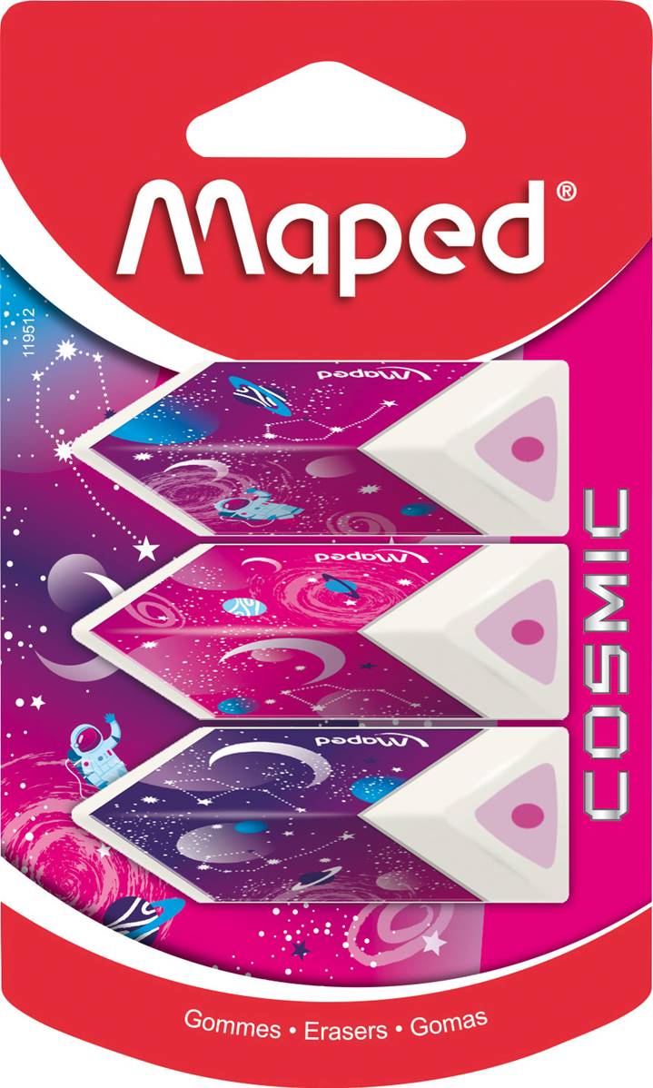 MAPED GOMME COSMIC KIDS PYRAMIDE BLS X3 - View2