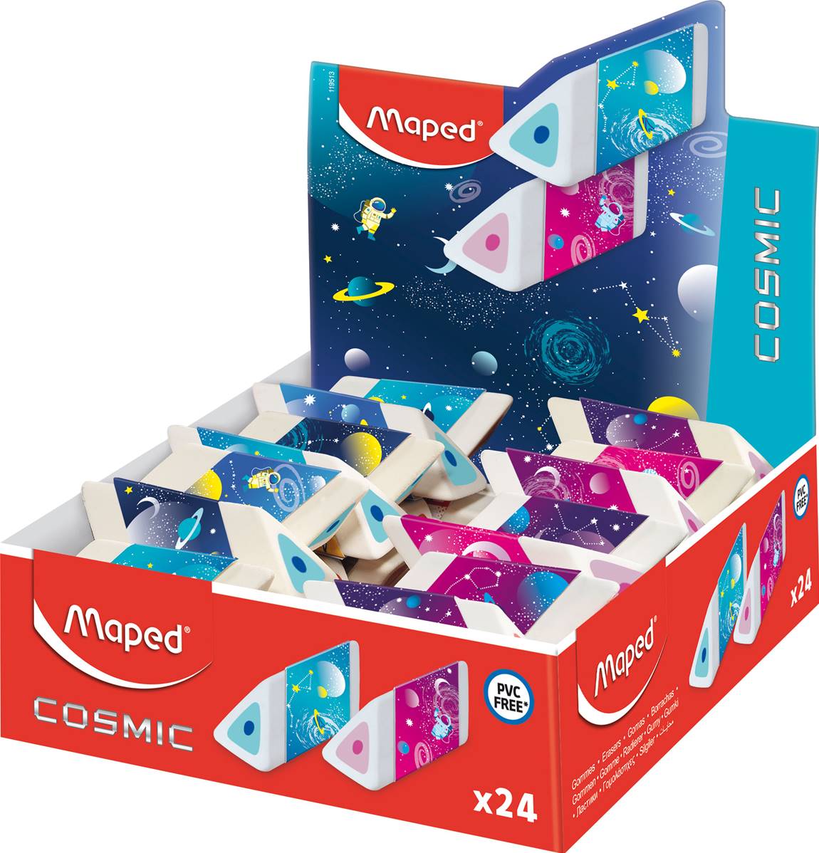 MAPED GOMME COSMIC KIDS PYRAMIDE DISPLAY - View2