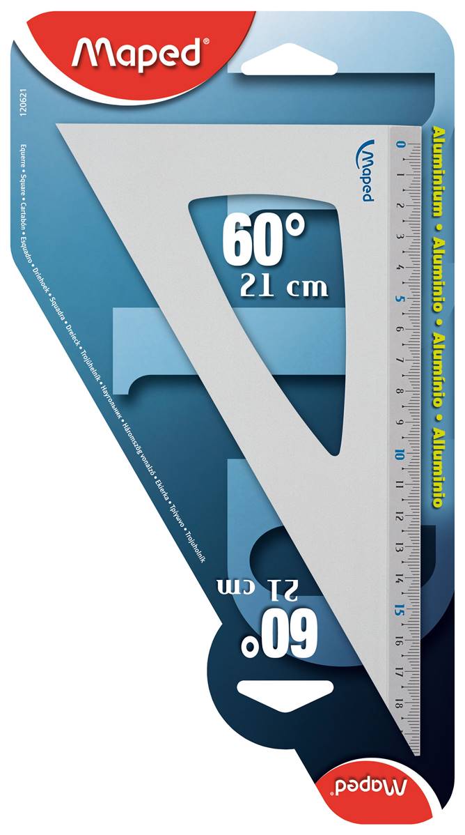 MAPED SQUADRA 60A 21cm alluminio blister - View1