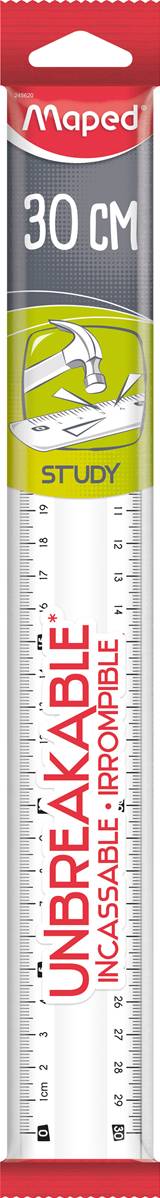 MAPED RIGHELLO 30 cm UNBREAKABLE trasp. app - View1