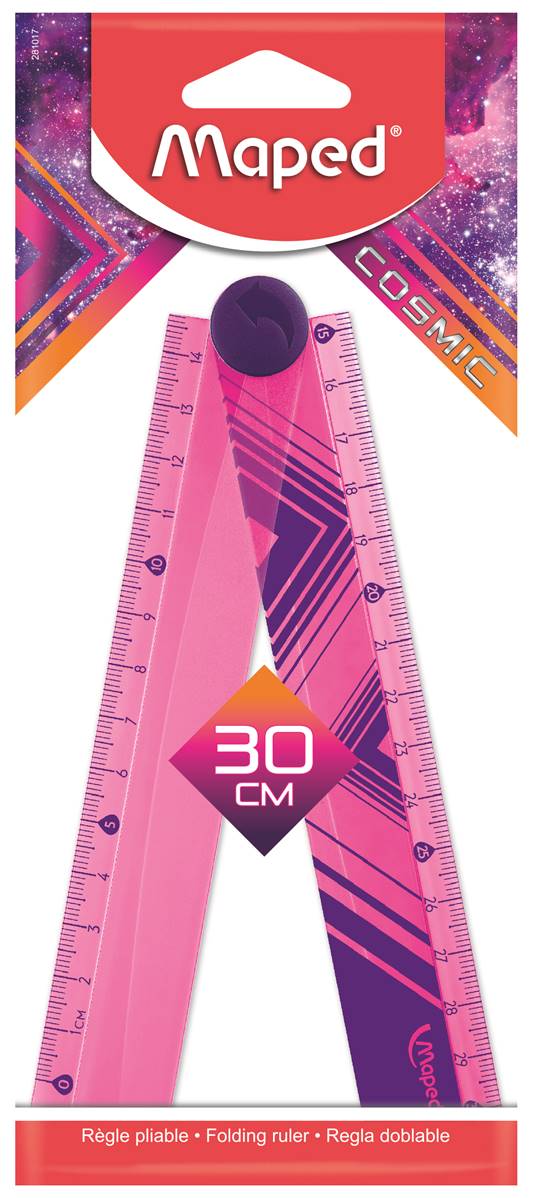 MAPED RIGHELLO RIPIEGABILE CM 30 COSMIC TEENS COL ASS IN BS APP - View3