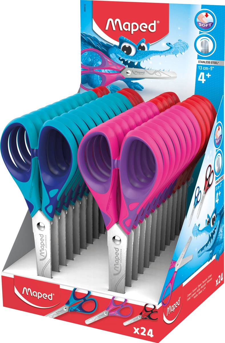 MAPED Forbici ESSENTIAL SOFT simm.13 cm in display - View3