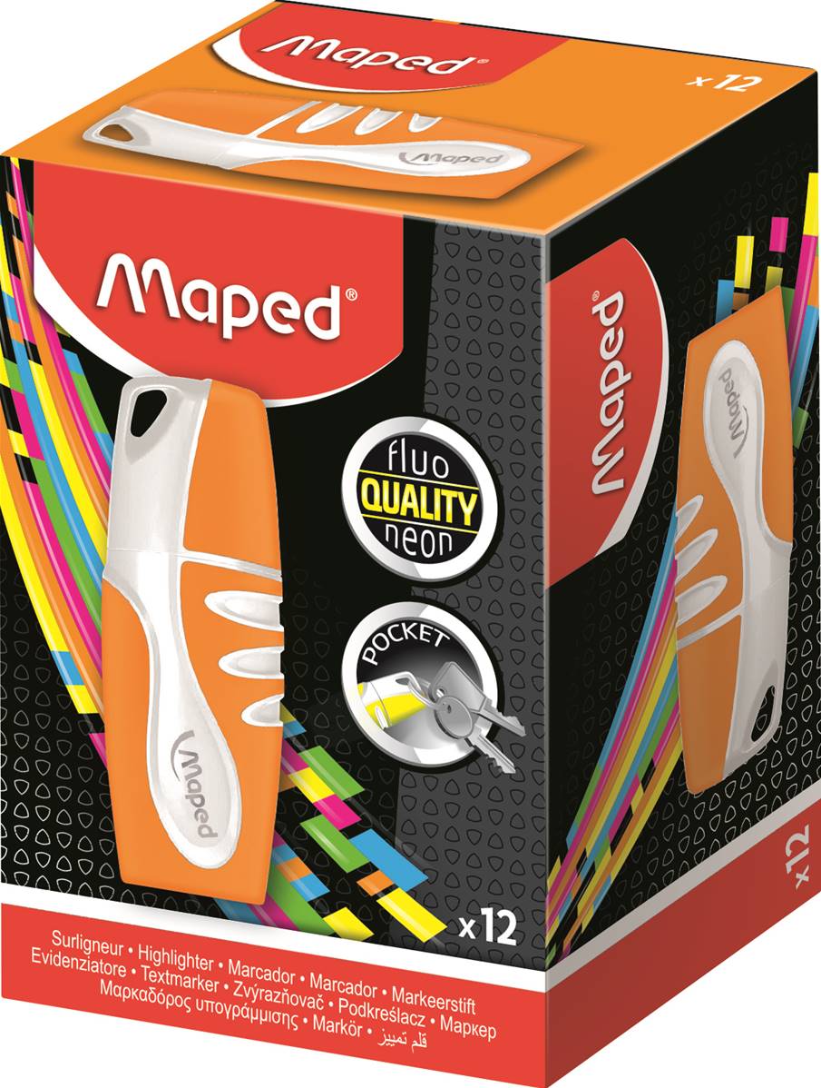 MAPED FLUO PEP'S POCKET SOFT EVIDENZIATORE ARANCIO - BOX - View1