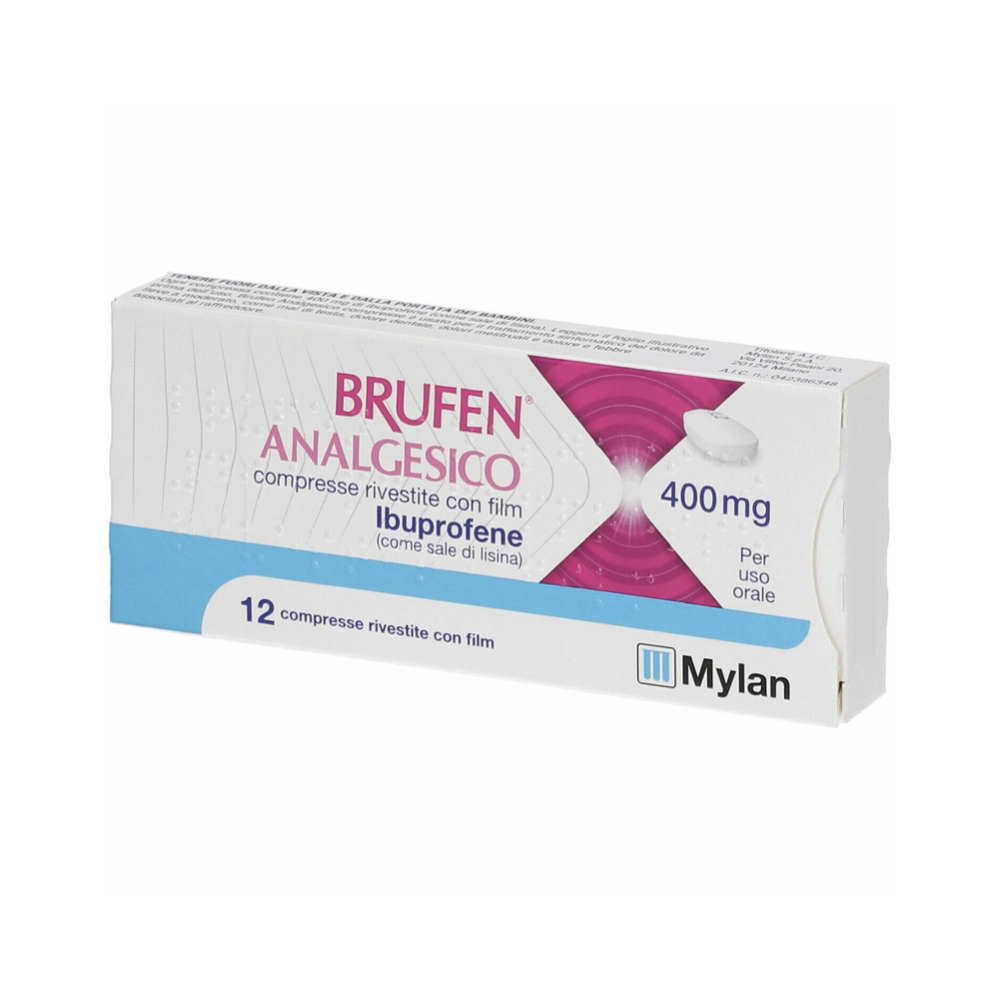 BRUFEN ANALGESICO - FARMACO A BASE DI IBUPROFENE 400MG | Cosmofarm.it