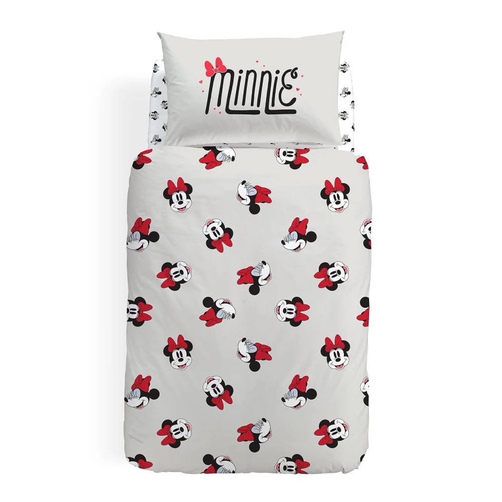 Copripiumino in cotone completo Caleffi Disney Minnie Retro