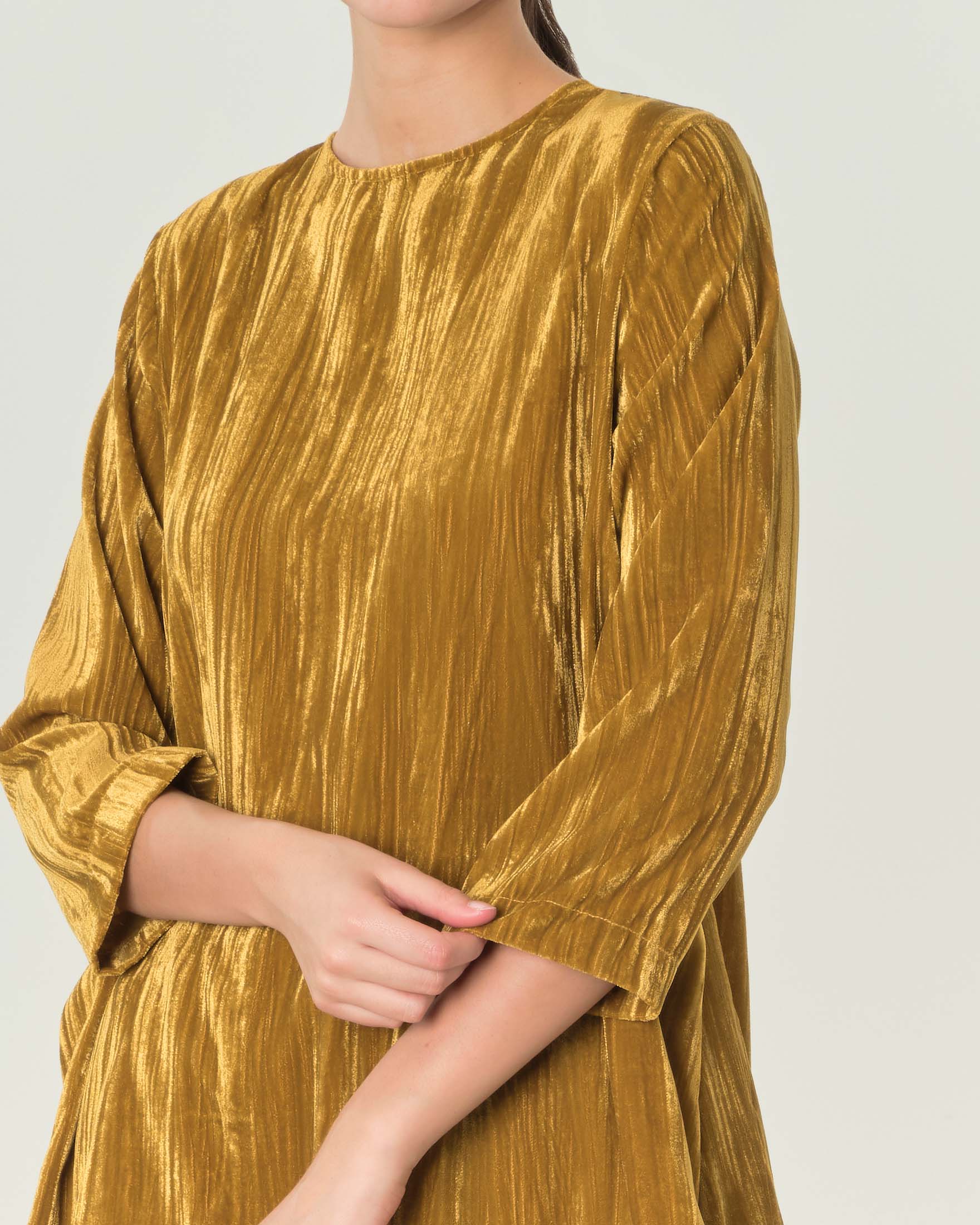 Fascia Cummerbund In Velluto Riccio Oro King & Priory - Per Abito Da Cerimonia, Taglia Unica - Foto 6