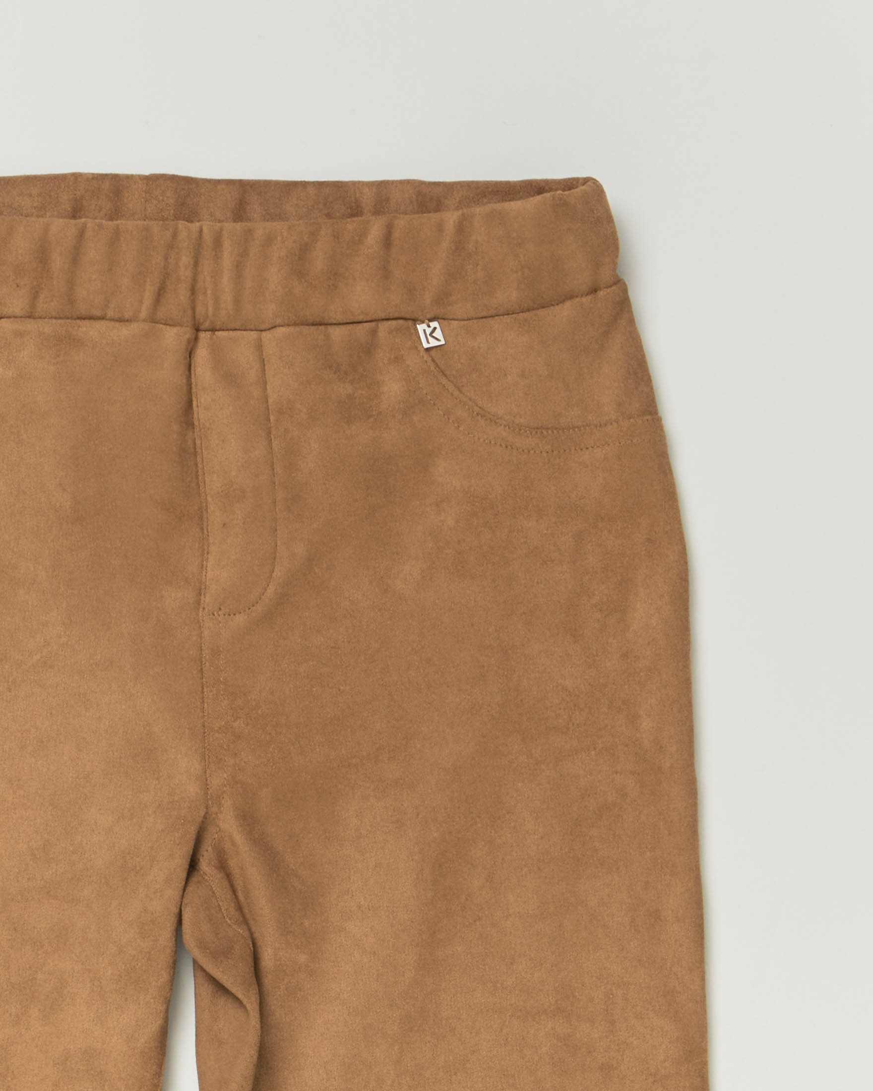 Pantaloni jeggins color noce in tessuto elasticizzato 12-16 anni image