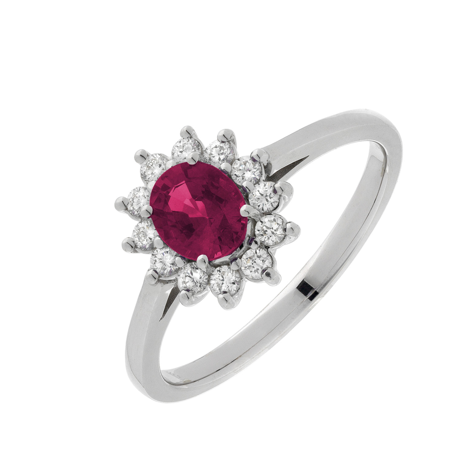 Anello Rubino e Diamanti - Main view