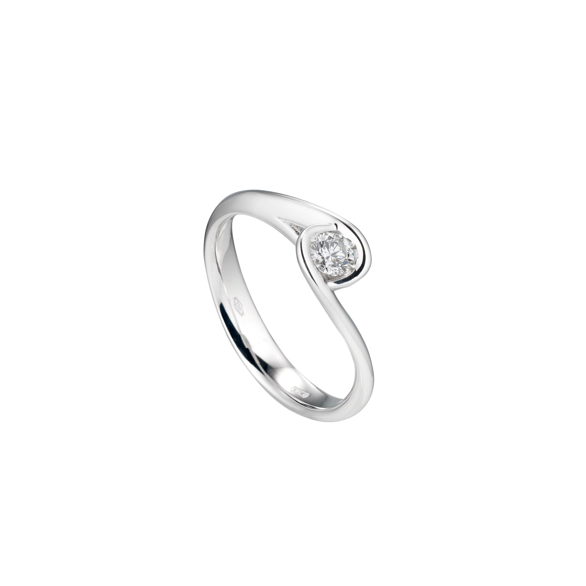 Anello Donna Solitario Oro 18kt ct.0,20 Prestige - Main view