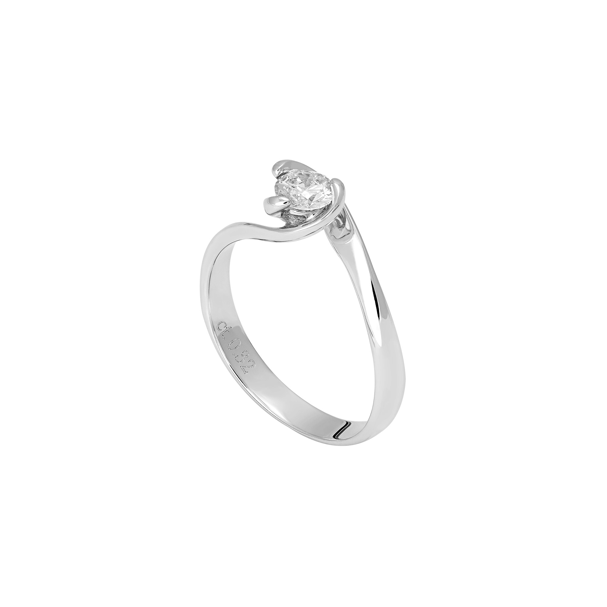 Anello Donna Solitario Oro 18kt ct.0,15 Prestige - Main view