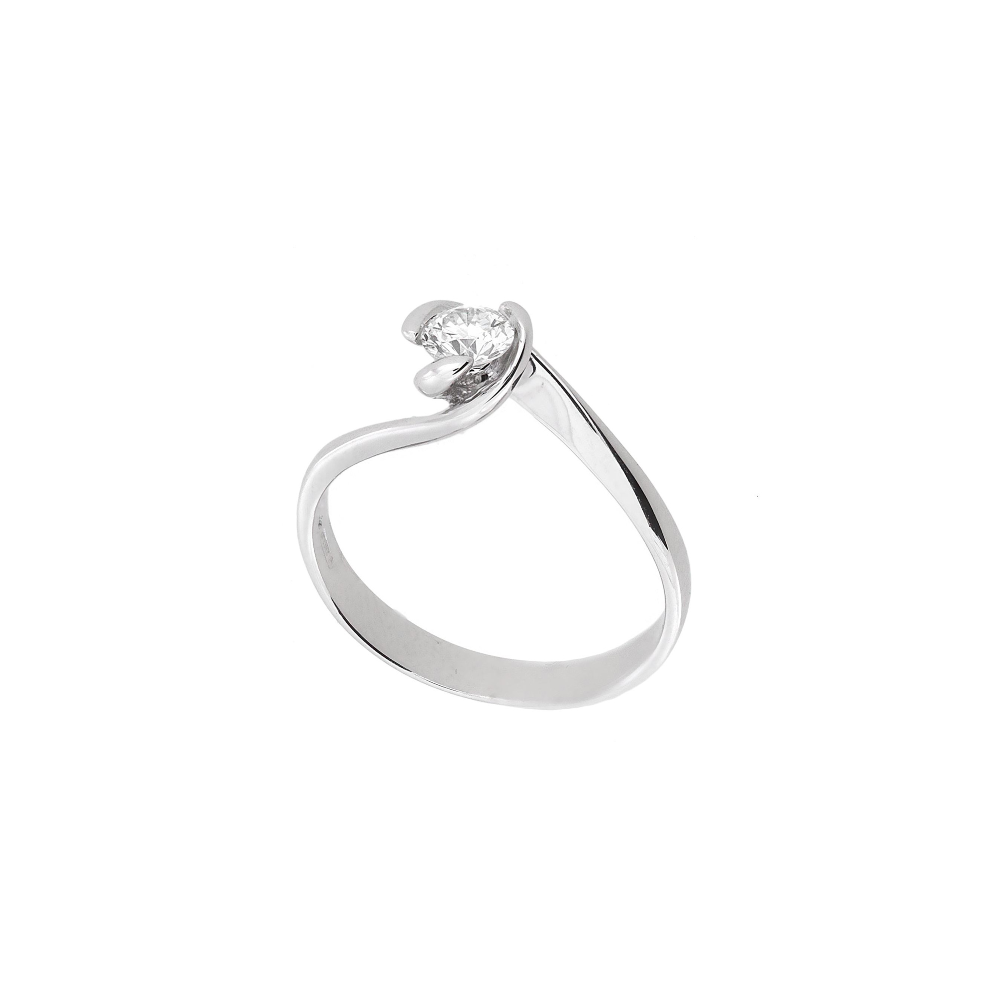 Anello Donna Solitario Oro 18kt ct.0,20 Prestige - Main view