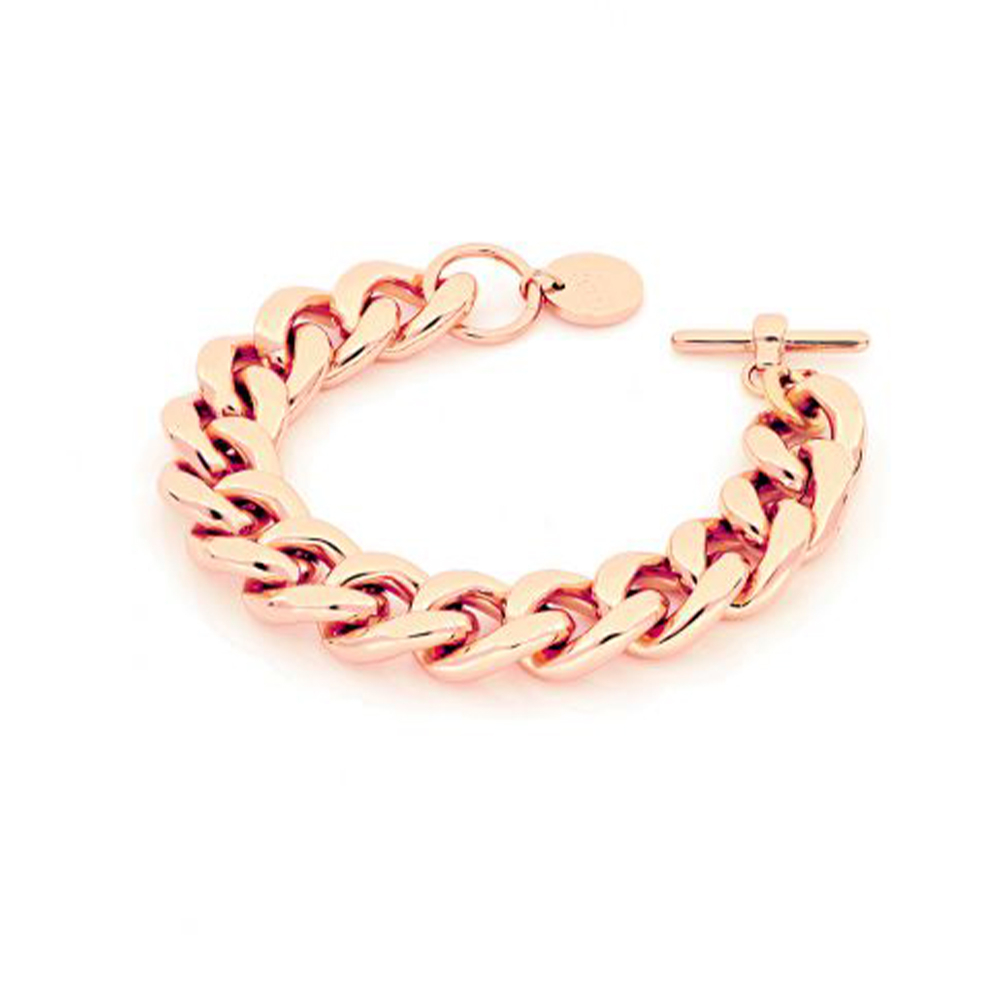 Bracciale in bronzo dorato rosa - Main view