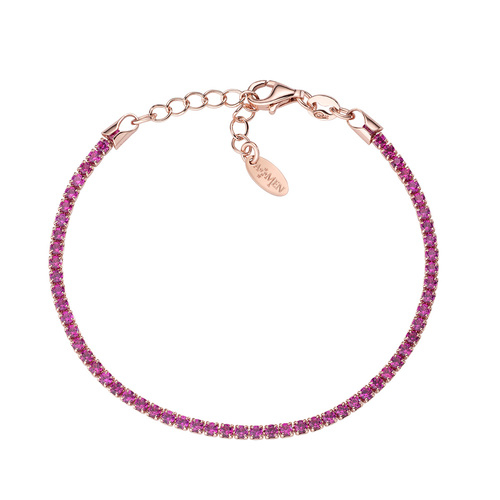 Bracciale Argento e zirconi fucsia Amen - Main view