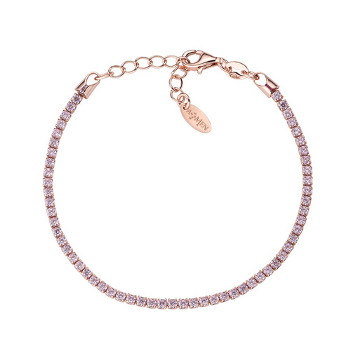 Bracciale Argento e zirconi rosa Amen - Main view