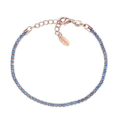 Bracciale Argento e zirconi azzurri Amen - Main view