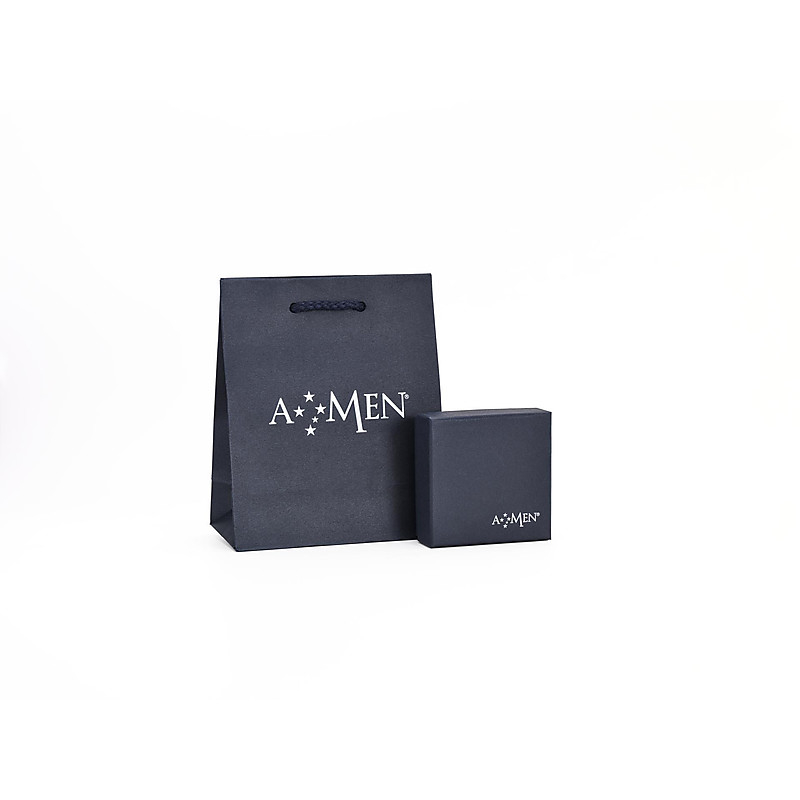 Bracciale Argento e zirconi azzurri Amen - View1