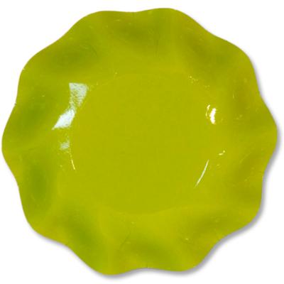 10 PIATTI SCODELLE PETALO Ø 24 VERDE LIME