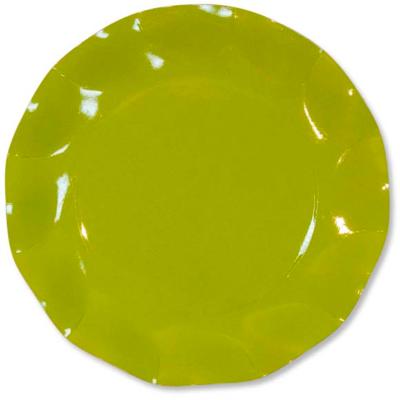 10 PIATTI MEDI PETALO Ø 24 VERDE LIME