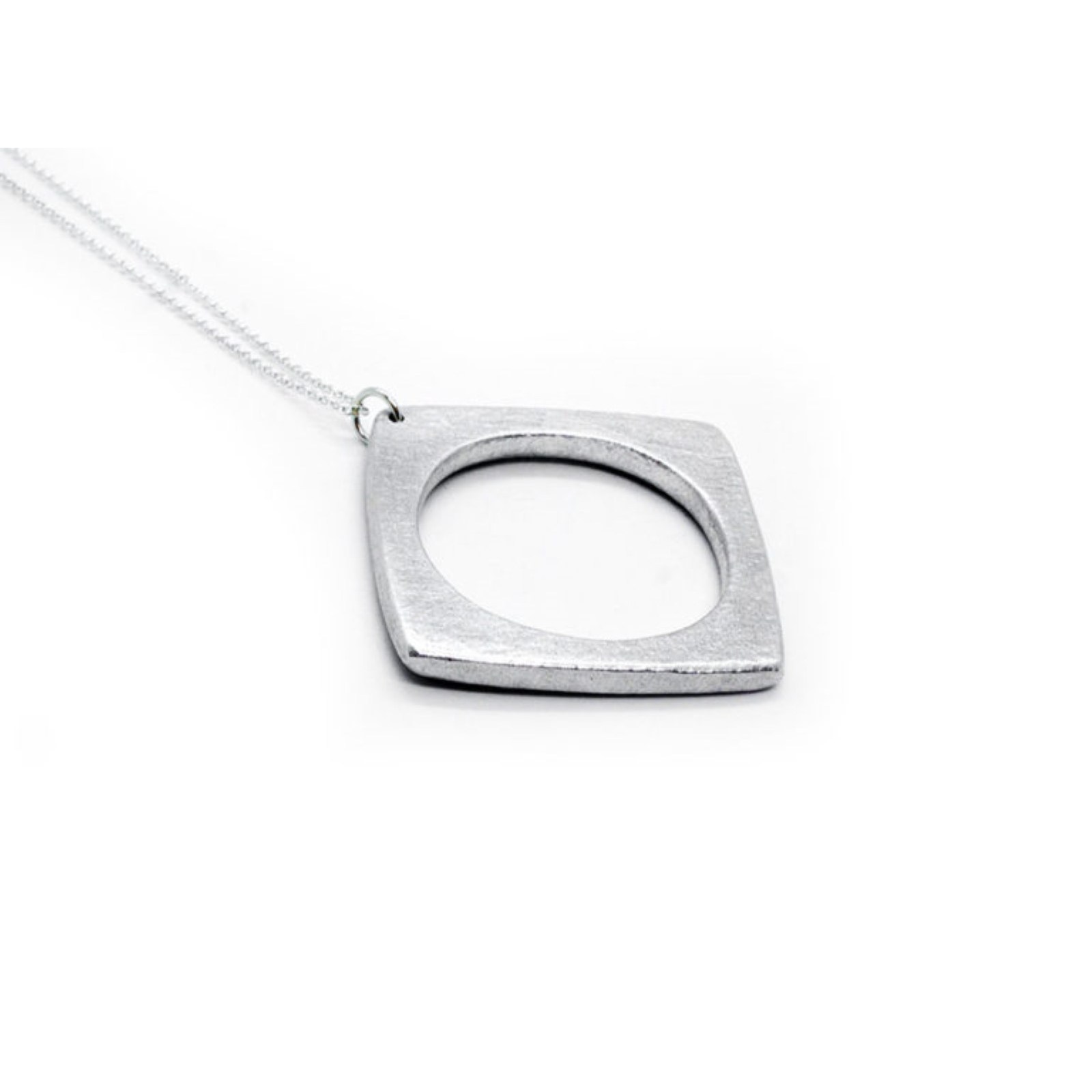 NO WAR FACTORY SQUARE NECKLACE