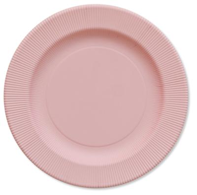 8 PIATTI GRANDI RIGHE Ø 27 ROSE QUARTZ