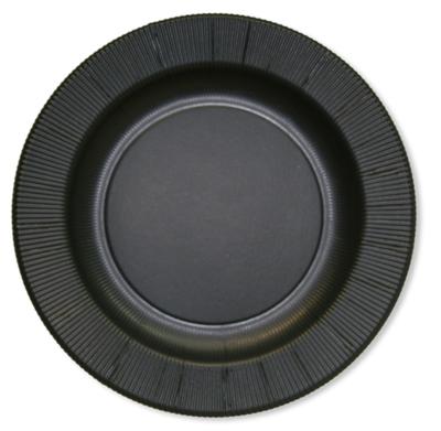 4 SOTTOPIATTO RIGHE Ø 32,4 NERO OPACO