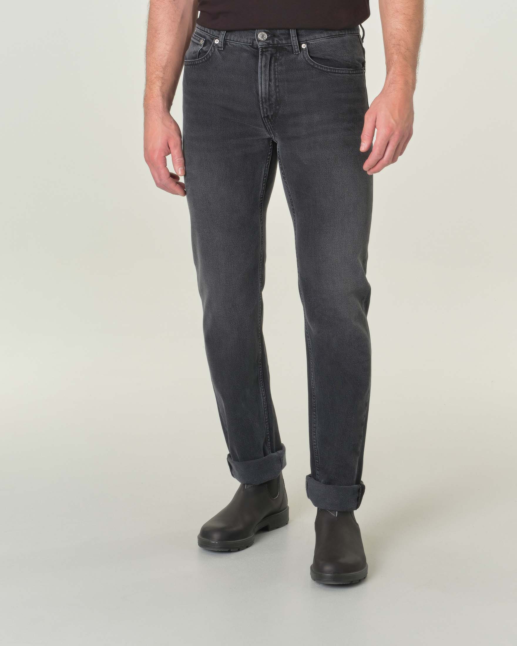 Jeans 380 Icon lavaggio antracite stone washed Pellizzari