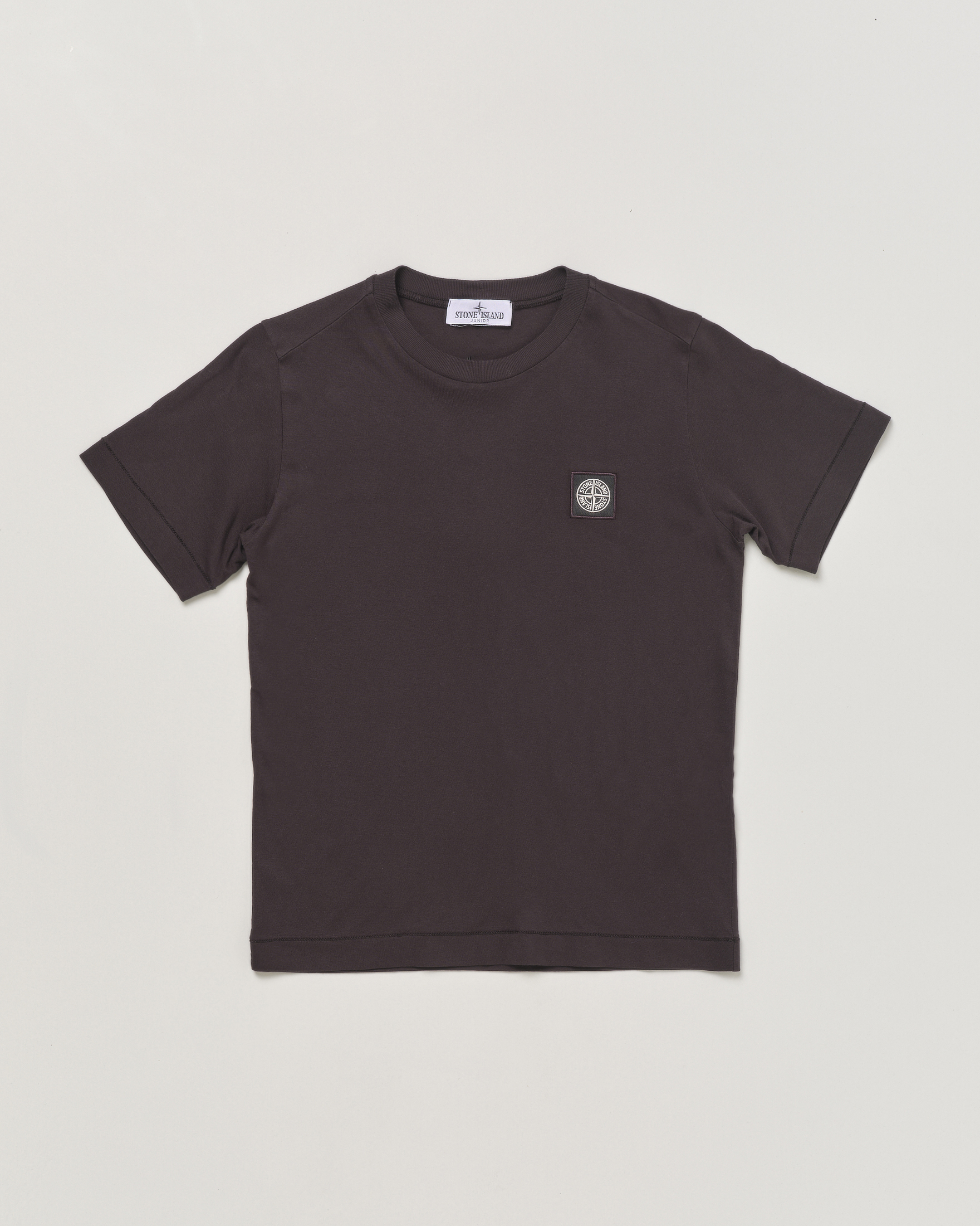 T shirt nera mezza manica tinta unita 8 anni