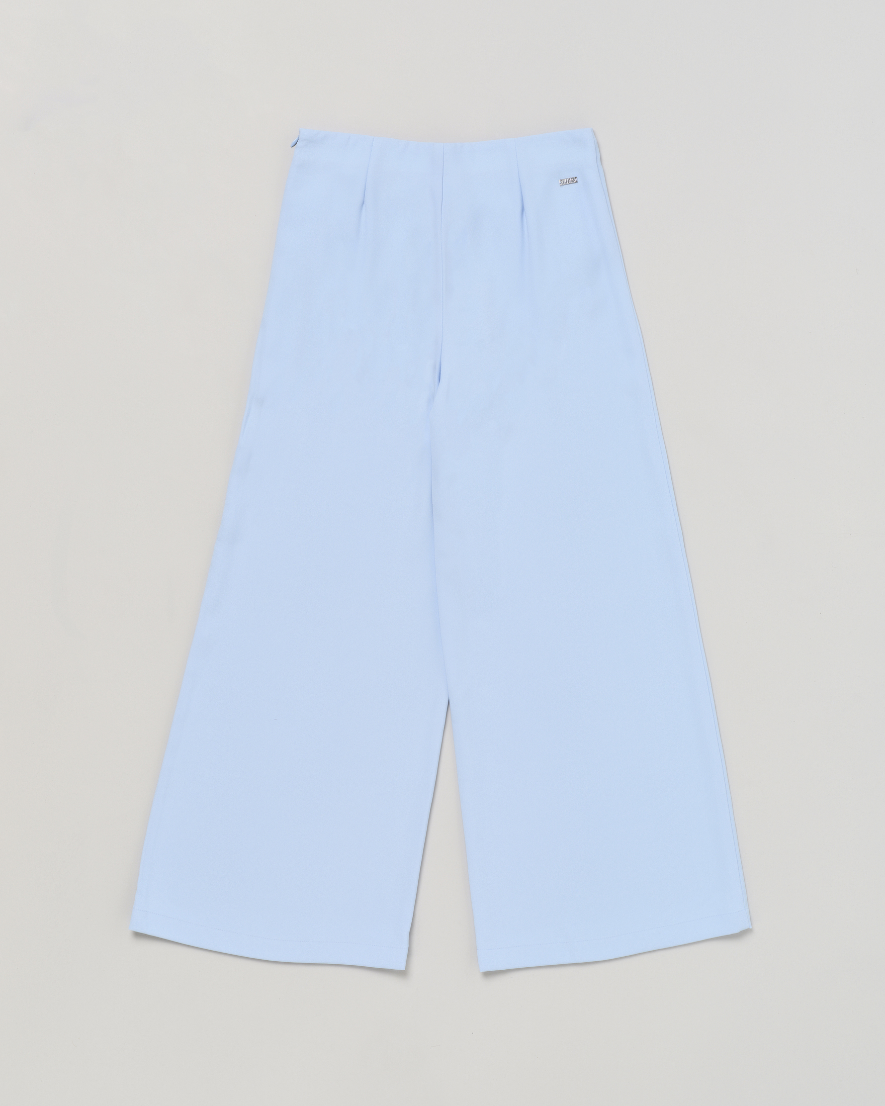 Pantalone azzurro a palazzo in crêpe 10-16 anni