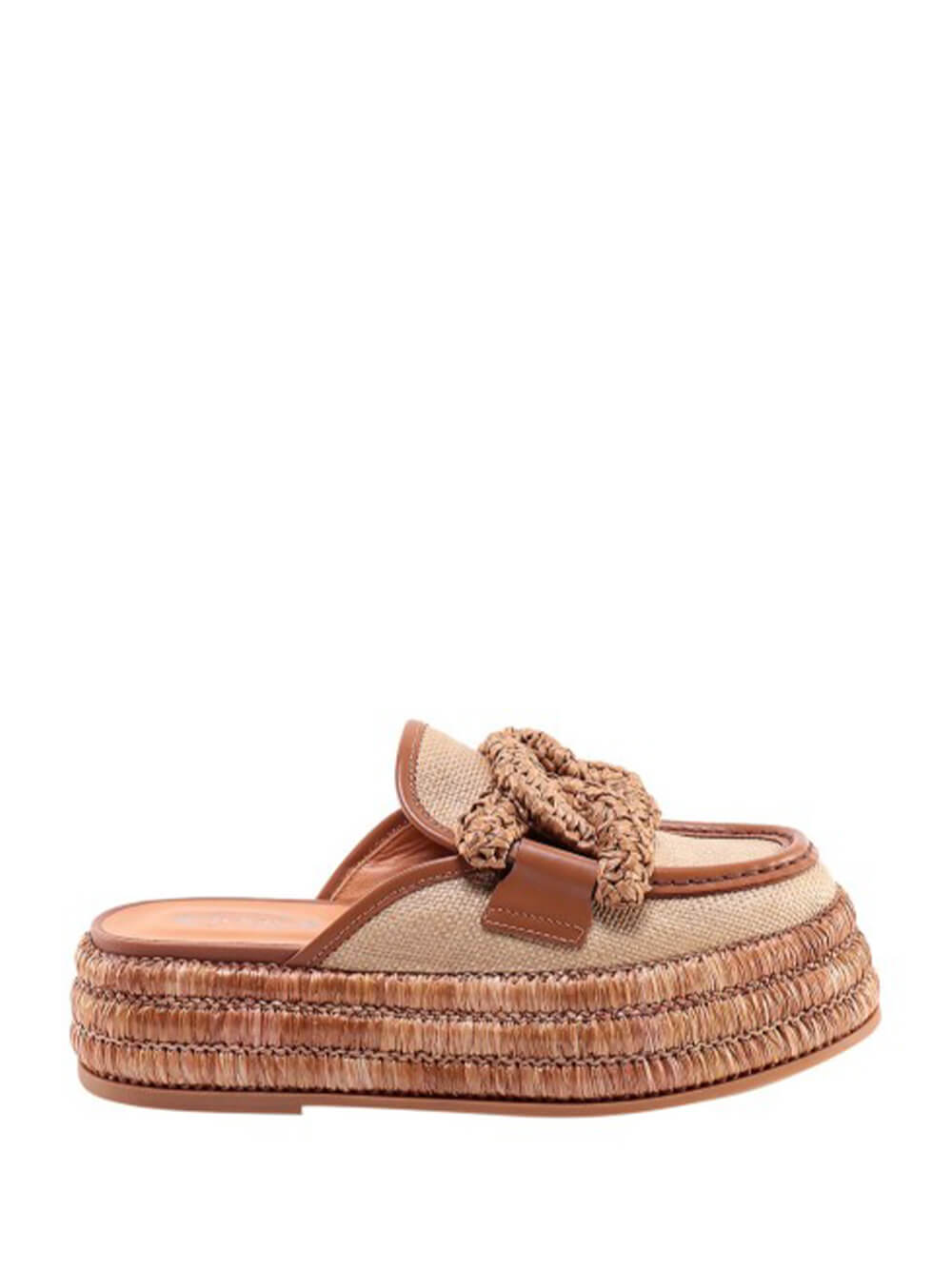 Mules intrecciato