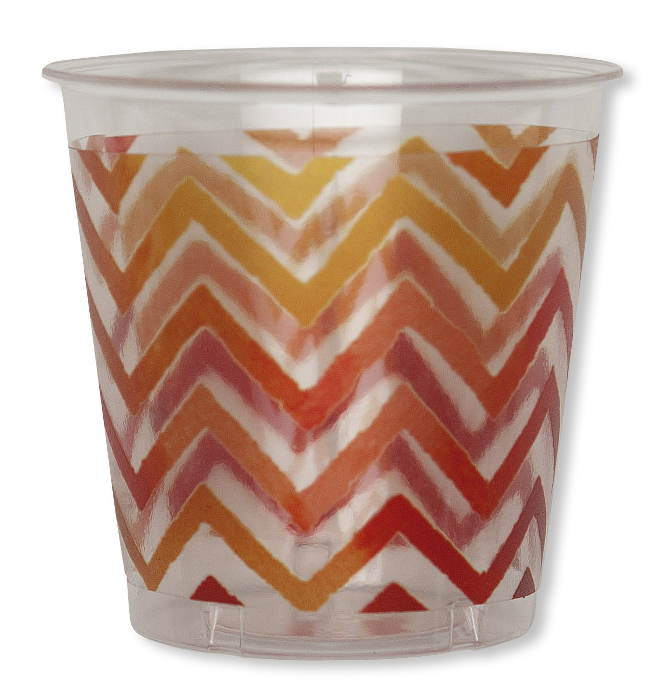 8 BICCHIERI KRISTALL cc.300 CHEVRON ROSSO