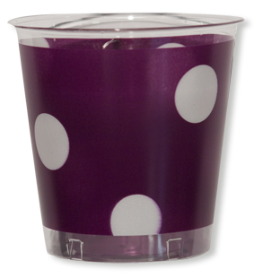 10 BICCHIERI KRISTALL cc.300 POIS PRUGNA