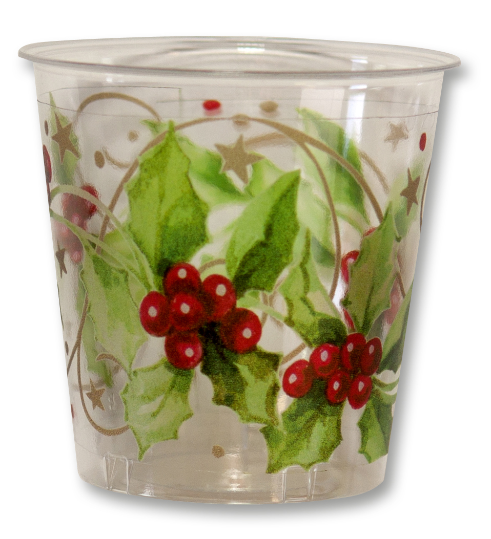 10 BICCHIERI KRISTALL cc.300 CHRISTMAS STYLE
