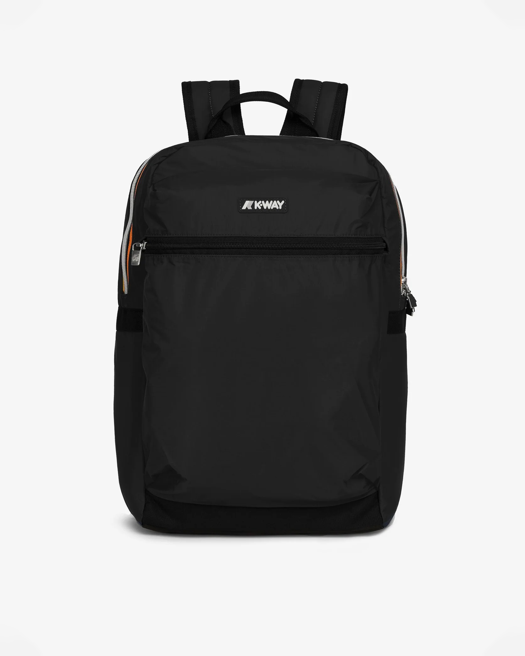 Zainetto K-way Laon nero in nylon con tasca esterna