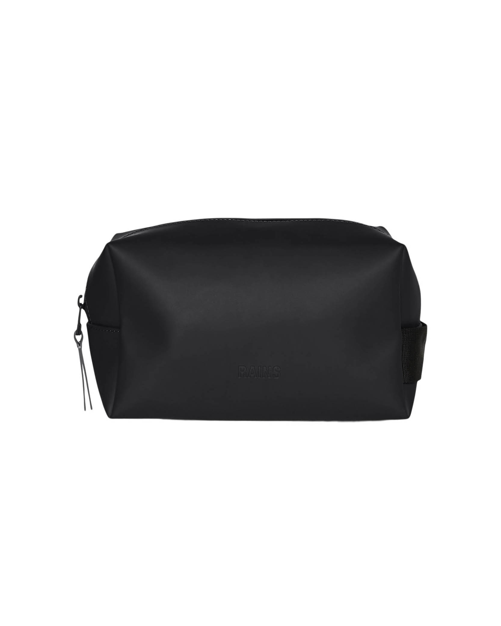 Wash Bag Small beauty case Rains nero con manico per il trasporto